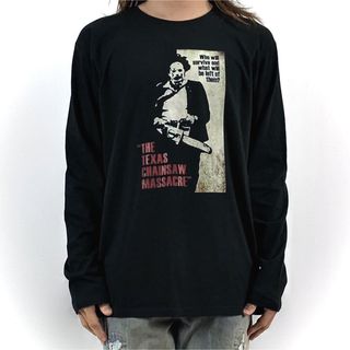新品 テキサスチェーンソー 悪魔のいけにえ レザーフェイス スラッシャー ロンT(Tシャツ/カットソー(七分/長袖))