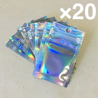 20枚セット✴︎ホログラム チャック付きOPP袋 10×6cm(カード/レター/ラッピング)