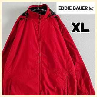 Eddie Bauer - エディーバウアー　フルジップ　マウンテンライトジャケット　赤　XL　US古着