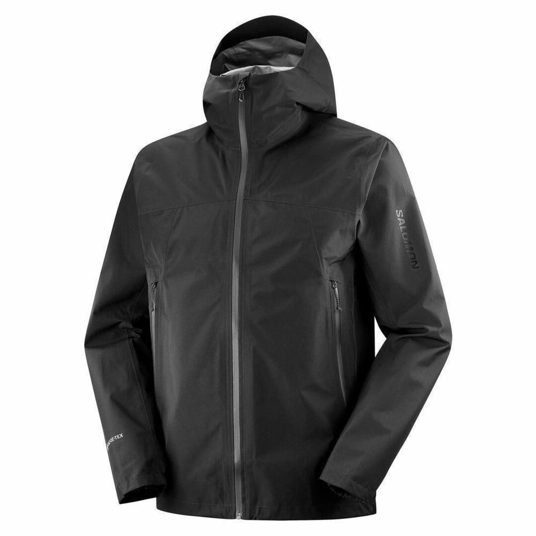 SALOMON(サロモン)のSALOMON テックジャケット GORE-TEX 新品 BLACK 撥水 L メンズのジャケット/アウター(マウンテンパーカー)の商品写真