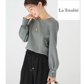 ラトータリテ(La TOTALITE)のLaTotalite ラトータリテ  ウール混 ダブルクロス ブラウス(シャツ/ブラウス(長袖/七分))