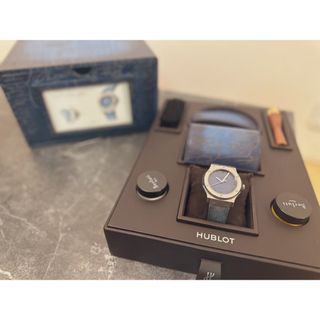 ウブロ(HUBLOT)のHUBLOT  クラシックフュージョン ベルルッティ スクリットオーシャンブルー(腕時計(アナログ))