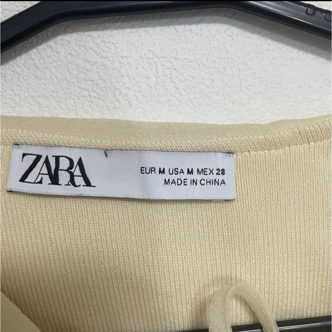 ZARA(ザラ)のZARA コントラストニットトップス レディースのトップス(シャツ/ブラウス(長袖/七分))の商品写真