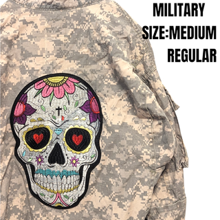 ミリタリー(MILITARY)の【ヴィンテージ古着リメイク】US ARMY リメイク 迷彩 シャツ ジャケット(ミリタリージャケット)