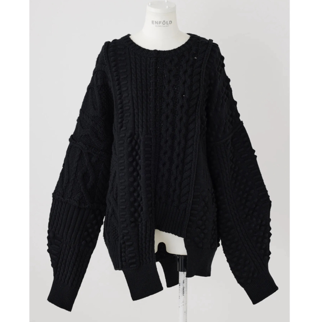 ENFOLD(エンフォルド)の【Motohiro Tanji × ENFÖLD 】CABLE PULLOVER レディースのトップス(ニット/セーター)の商品写真