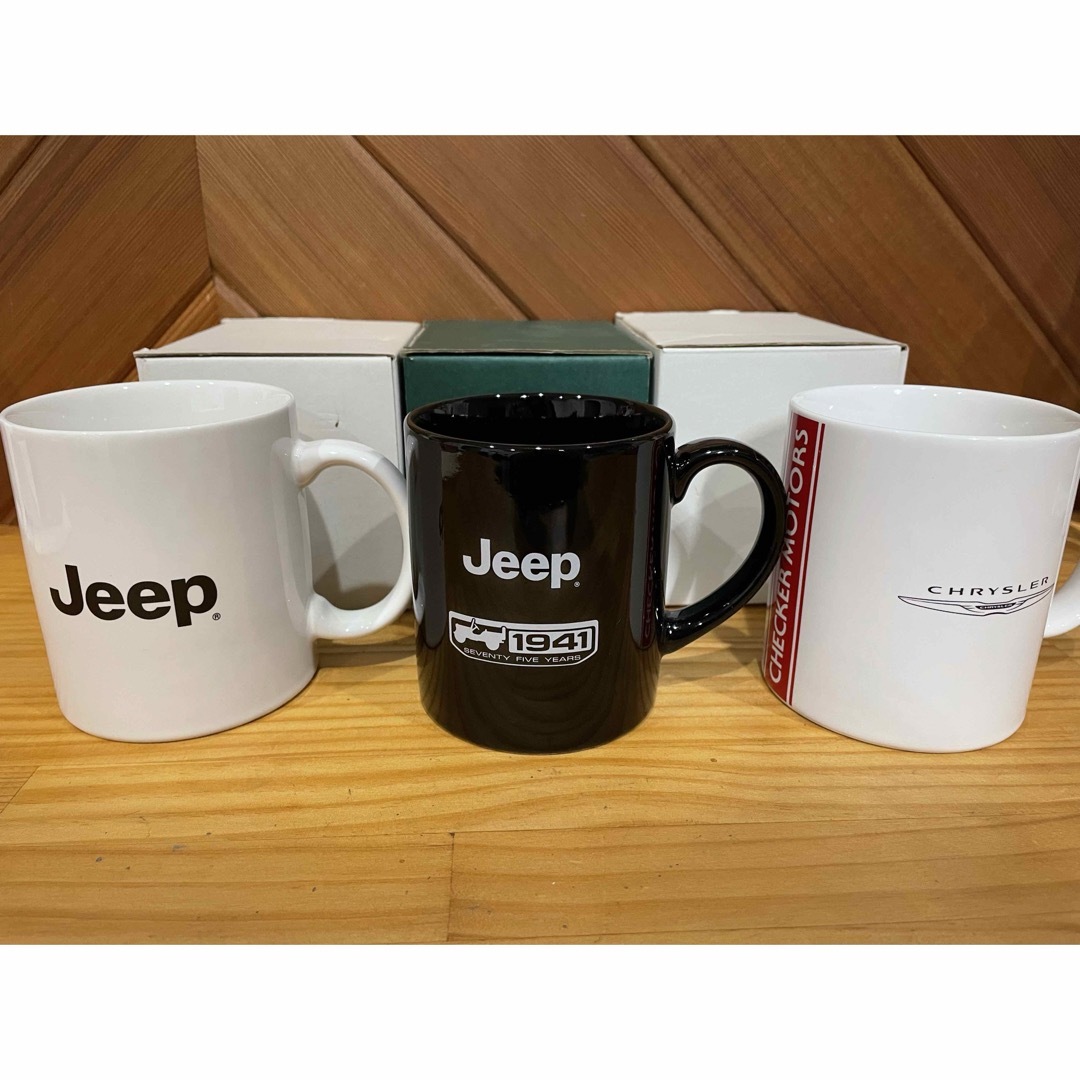 Jeep(ジープ)のJeep 正規ディーラー限定ノベルティ　マグカップセット インテリア/住まい/日用品のキッチン/食器(グラス/カップ)の商品写真