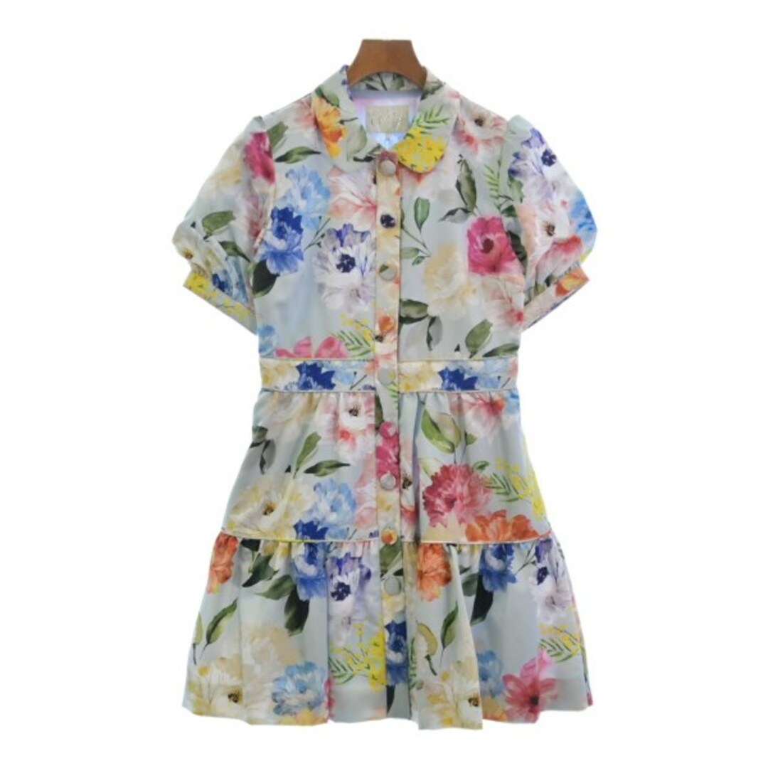 Chesty - Chesty チェスティ ワンピース 1(S位) 水色x青xピンク等(花柄) 【古着】【中古】