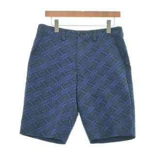 BLUE BLUE - BLUE BLUE ブルーブルー ショートパンツ 2(M位) カーキx青(総柄) 【古着】【中古】