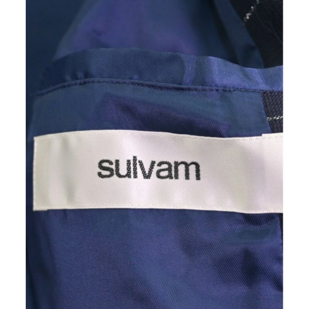 sulvam(サルバム)のsulvam サルバム カジュアルジャケット S 紺xシルバー(チェック) 【古着】【中古】 メンズのジャケット/アウター(テーラードジャケット)の商品写真