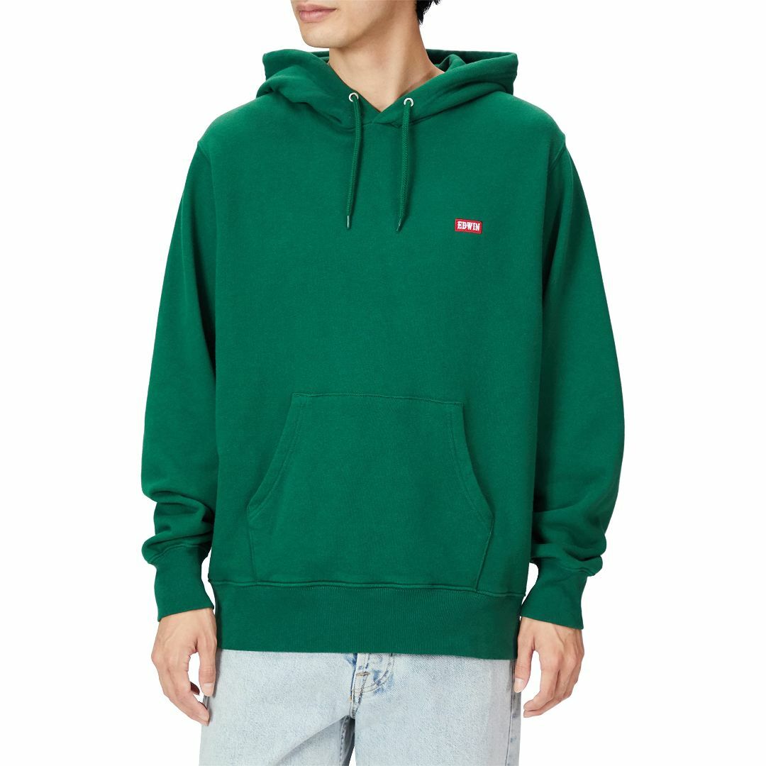 [エドウィン] フード付きトレーナー BOXLOGO EMBROIDERY HOメンズ