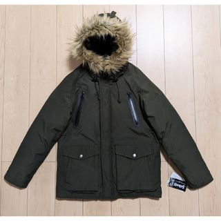 ショット(schott)のS 新品 SCHOTT シュノーケルダウンパーカー ダウンジャケット カーキ(ダウンジャケット)