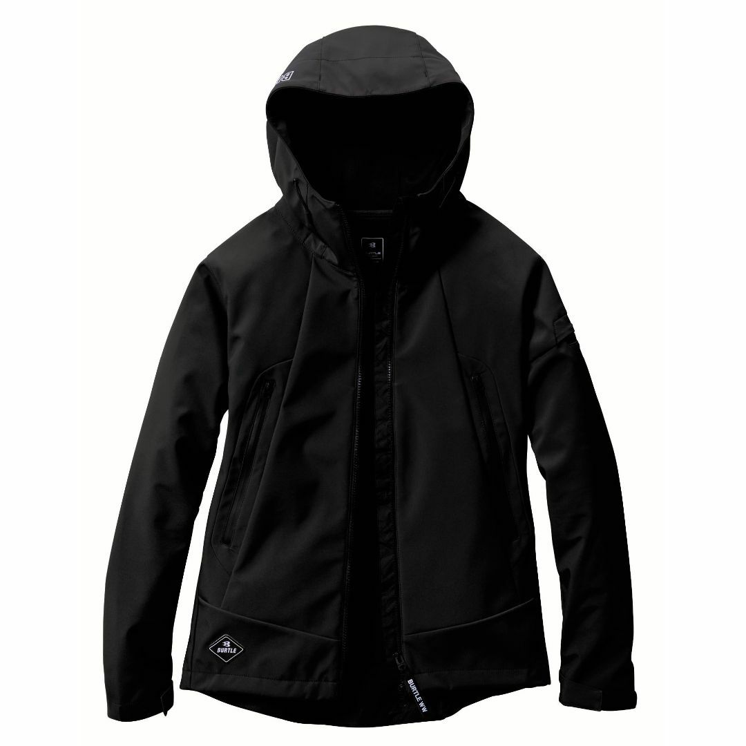 色: ブラック[バートル] フーテッドジャケット 3190 ブラック Lファッション小物