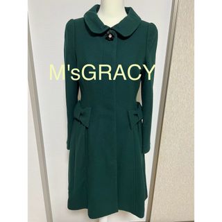 M'S GRACY - エムズグレイシー38 ブラックフリルコート♡の通販 by ...