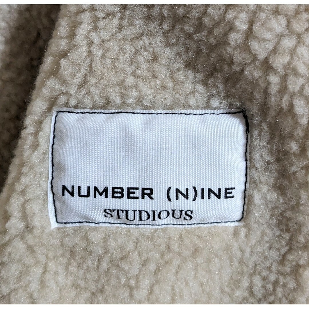 NUMBER (N)INE(ナンバーナイン)のＭ 美品 NUMBER (N)INE  STUDIOUS ボアジャケット メンズのジャケット/アウター(ステンカラーコート)の商品写真