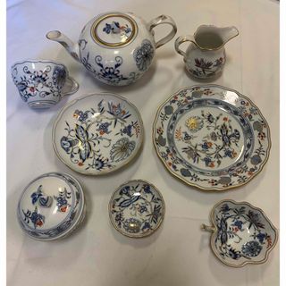 マイセン(MEISSEN)のマイセン　レッドオニオン　朱／金　セット　未使用(食器)