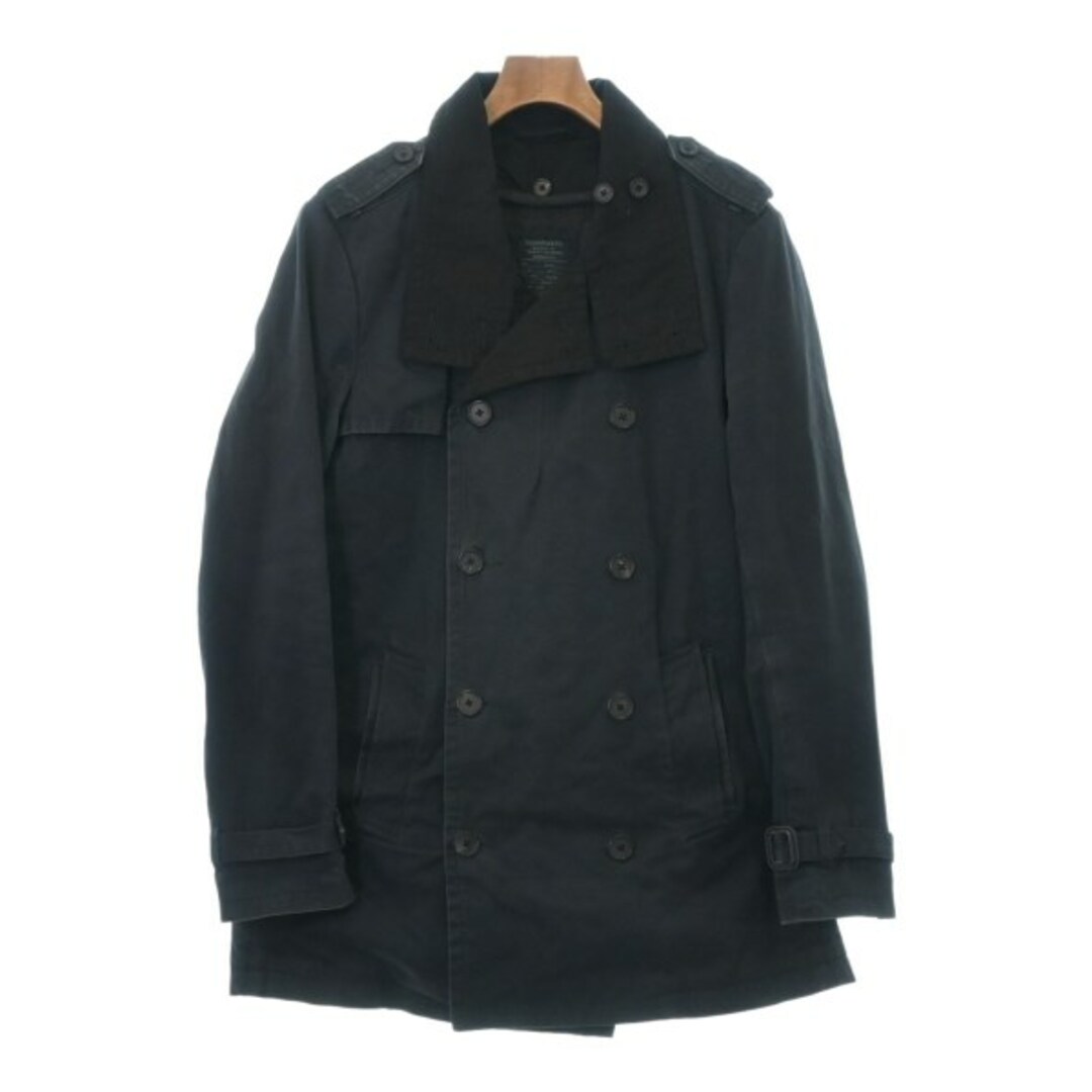 All Saints(オールセインツ)のALLSAINTS オールセインツ トレンチコート -(M位) 紺 【古着】【中古】 メンズのジャケット/アウター(トレンチコート)の商品写真