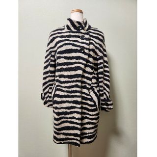 スコットクラブ(SCOT CLUB)のスコットクラブ　MAITRESSE　WOOL　アンゴラ　ゼブラ柄　コート　日本製(ロングコート)