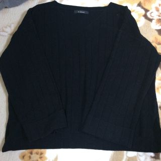 ダブルクローゼット(w closet)のwcloset＊リブVネックニット(ニット/セーター)