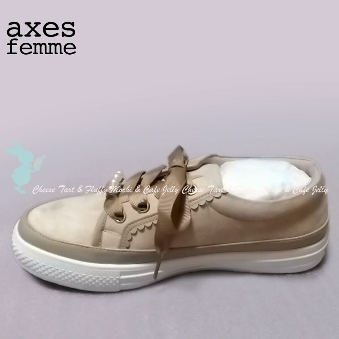 axes femme(アクシーズファム)のaxes femme ローカットスニーカー ベージュ M レディースの靴/シューズ(スニーカー)の商品写真