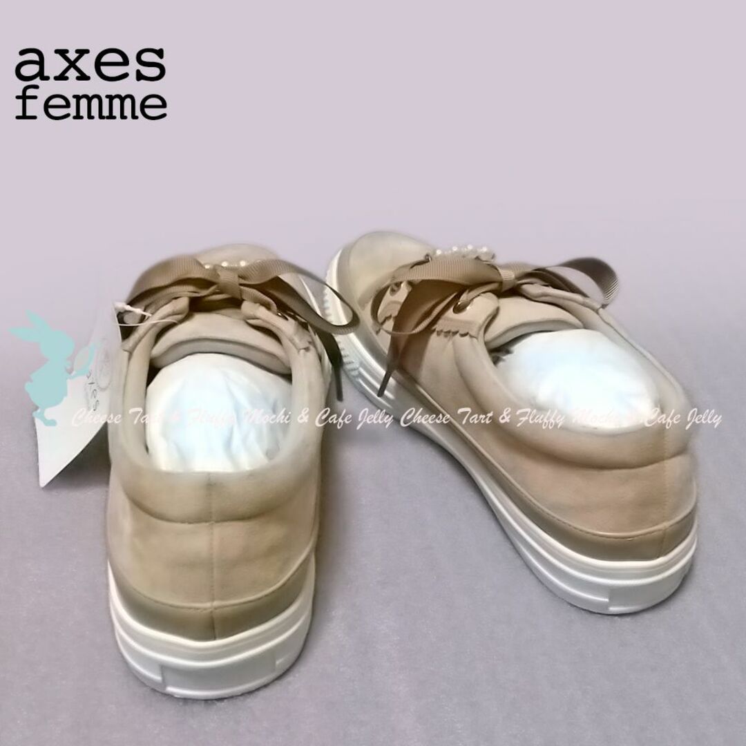 axes femme(アクシーズファム)のaxes femme ローカットスニーカー ベージュ M レディースの靴/シューズ(スニーカー)の商品写真