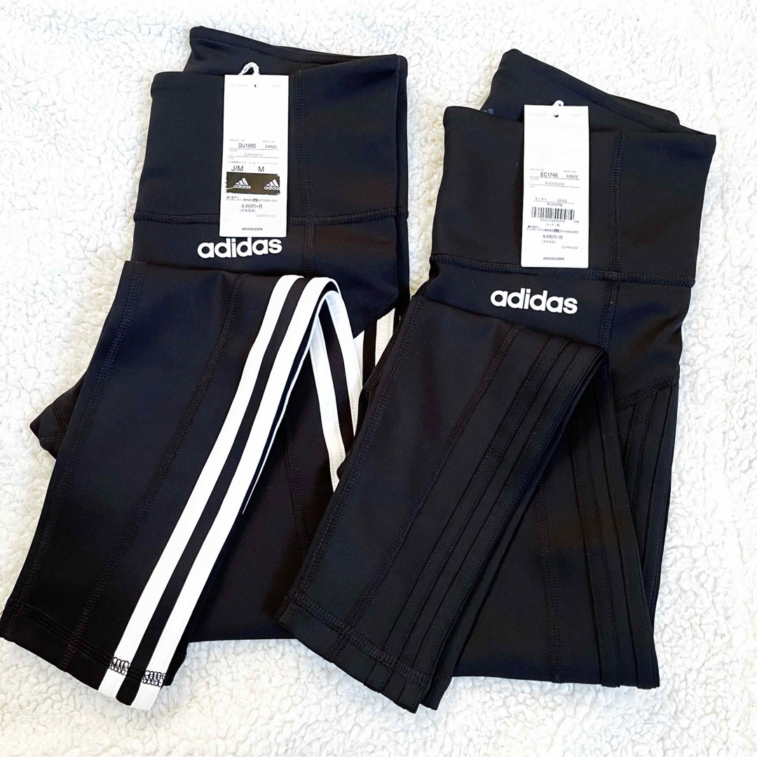 adidas(アディダス)の2点　Mサイズ　adidas アディダス  レギンス　Tシャツ　ヨガ　ジム　運動 レディースのレッグウェア(レギンス/スパッツ)の商品写真