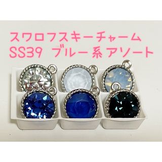 スワロフスキー(SWAROVSKI)のスワロフスキー　チャトン1088番SS39チャームアソート　ブルー系アソート(各種パーツ)