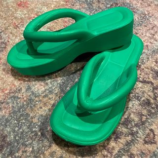 EVA Rubber Thong Sandals Emerald Green(サンダル)