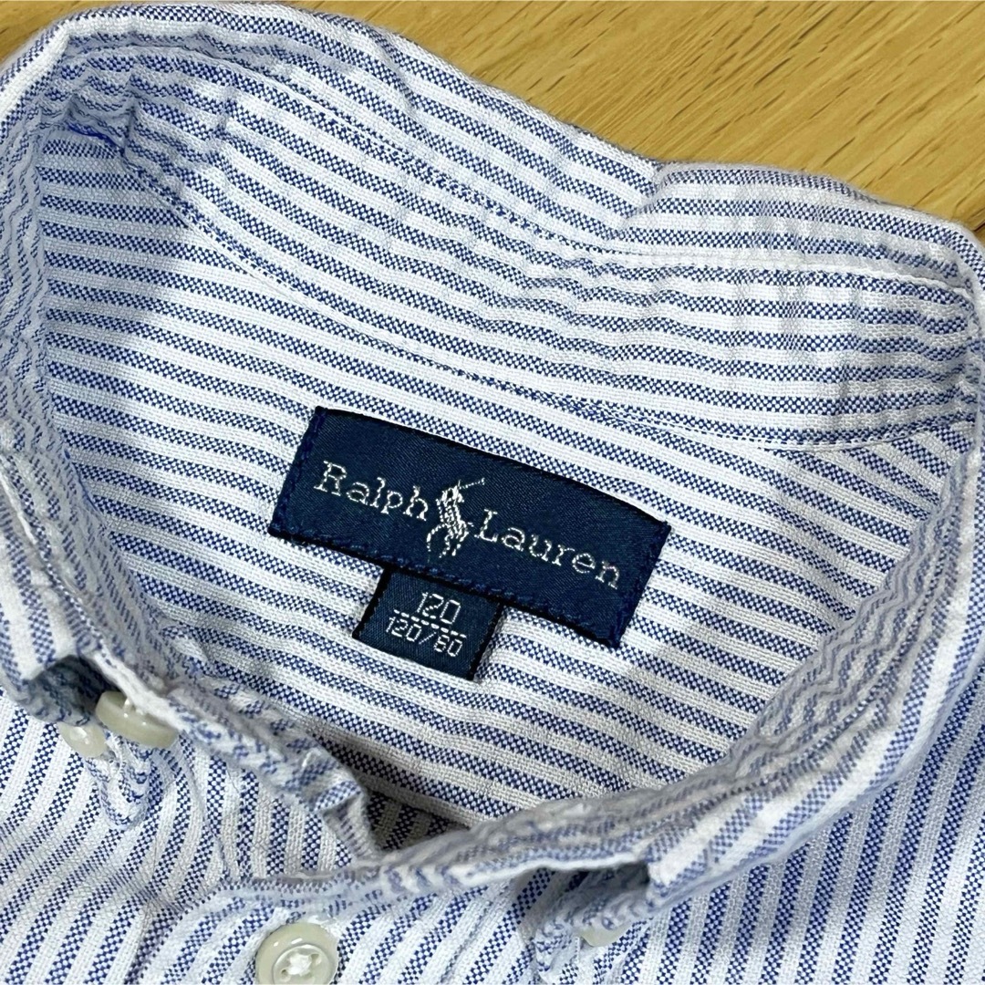 Ralph Lauren - 【120】ラルフローレン 長袖シャツ ストライプ柄 Ralph Lauren - 【120】ラルフローレン 長袖シャツ ストライプ柄