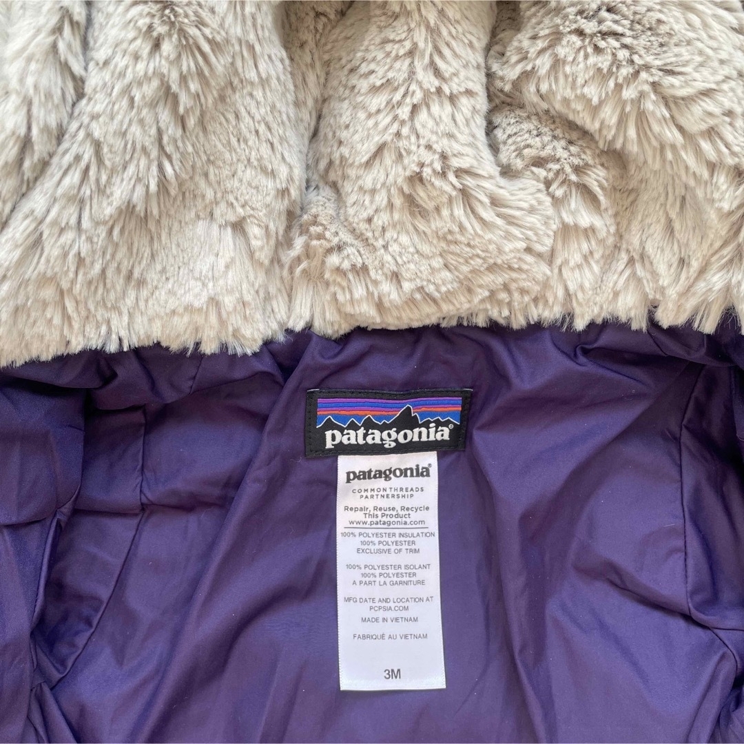 patagonia(パタゴニア)のパタゴニア patagonia ダウン ベビー用 3ヶ月 紫色 キッズ/ベビー/マタニティのベビー服(~85cm)(ジャケット/コート)の商品写真