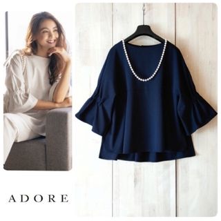 アドーア(ADORE)の◆幻◆春物美品 定価3.4万円 ADORE　滝沢眞規子着　ブラウス　入園　入学式(シャツ/ブラウス(長袖/七分))