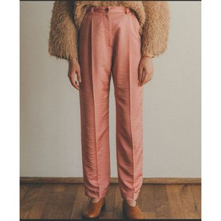 クラネ(CLANE)の新品CLANE☆GROSS COLOR TAPERED PANTSサイズ1ピンク(カジュアルパンツ)