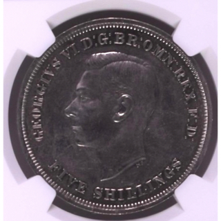 1951 英国際記念 クラウン 白銅貨 ジョージ6世と聖ジョージの竜退治(貨幣)