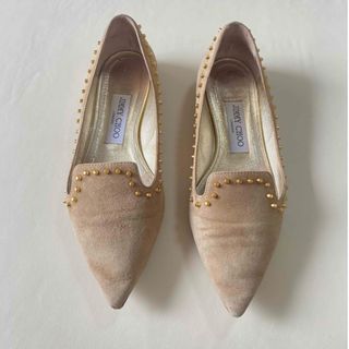 ジミーチュウ(JIMMY CHOO)のJIMMY CHOO スタッズフラットシューズ　36.5(バレエシューズ)