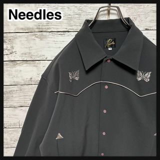 ニードルス(Needles)の1189【コムドットやまと】ニードルス☆刺繍ロゴパイピングカウボーイジャケット(ブルゾン)