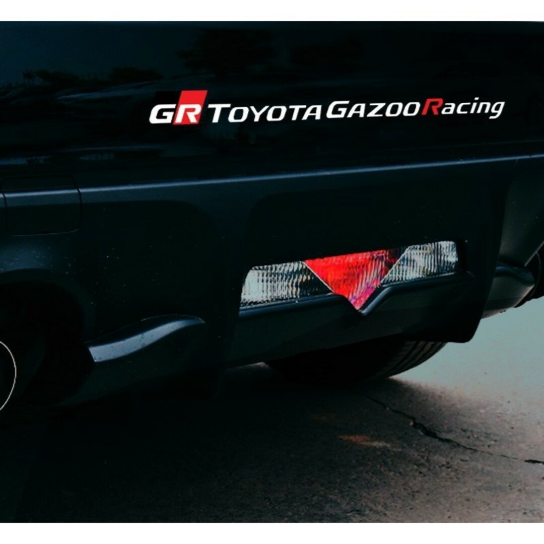 トヨタ■GR TOYOTA GAZOO Racing ステッカー1 銀&赤色版 自動車/バイクの自動車(車外アクセサリ)の商品写真