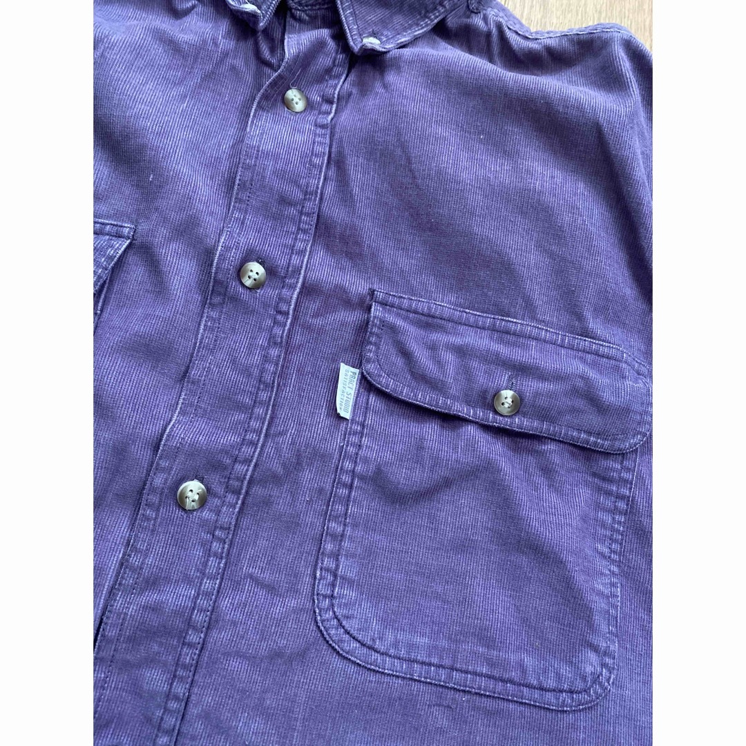 古着 コーデュロイシャツ used 紫色 メンズのトップス(シャツ)の商品写真