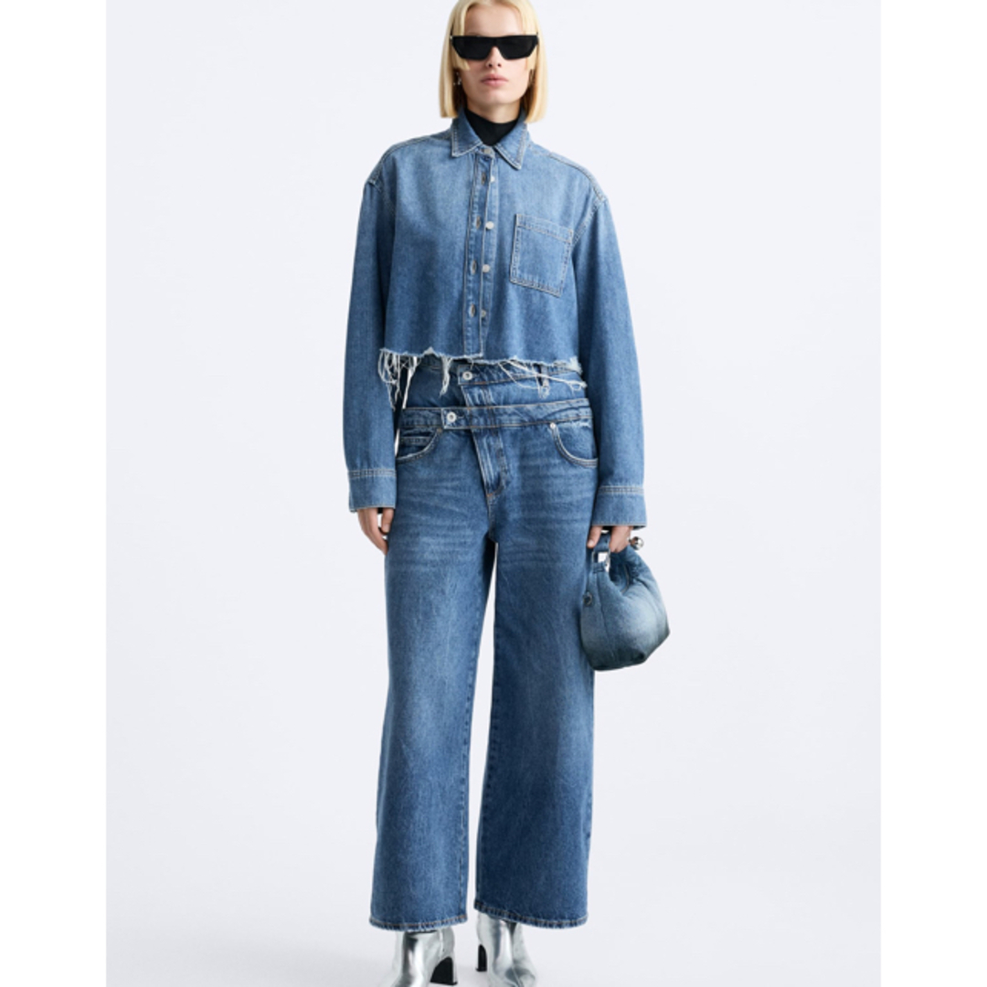 MAISON SPECIAL(メゾンスペシャル)の新品‼️ZARA、メゾンスペシャル、クロップドデニムシャツ レディースのジャケット/アウター(Gジャン/デニムジャケット)の商品写真