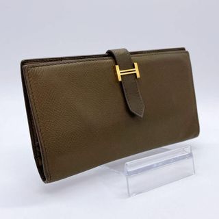 シャネル(CHANEL)の【742】エルメス✨HERMES✨ベアン✨エタン✨ゴールド金具✨長財布(財布)