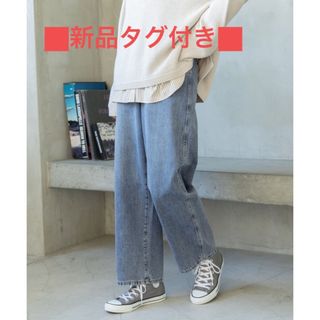 グローバルワーク(GLOBAL WORK)の★タグ付き★ グローバルワーク GOODデニム バギーパンツ ワイドパンツ(デニム/ジーンズ)