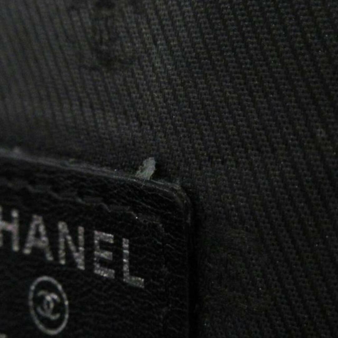 CHANEL(シャネル)のシャネル ポーチ - 黒 シルバー金具 レザー レディースのファッション小物(ポーチ)の商品写真