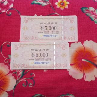 早稲田アカデミー 株主優待券10,000円分(5000円2枚)(その他)