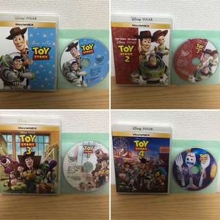 ディズニー(Disney)のトイ・ストーリー1～4 全作セット MovieNEX DVDのみ(アニメ)