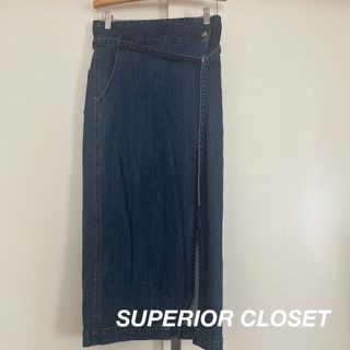 イネド(INED)のSUPERIOR CLOSETデニムタイトスカート☆9号(ロングスカート)