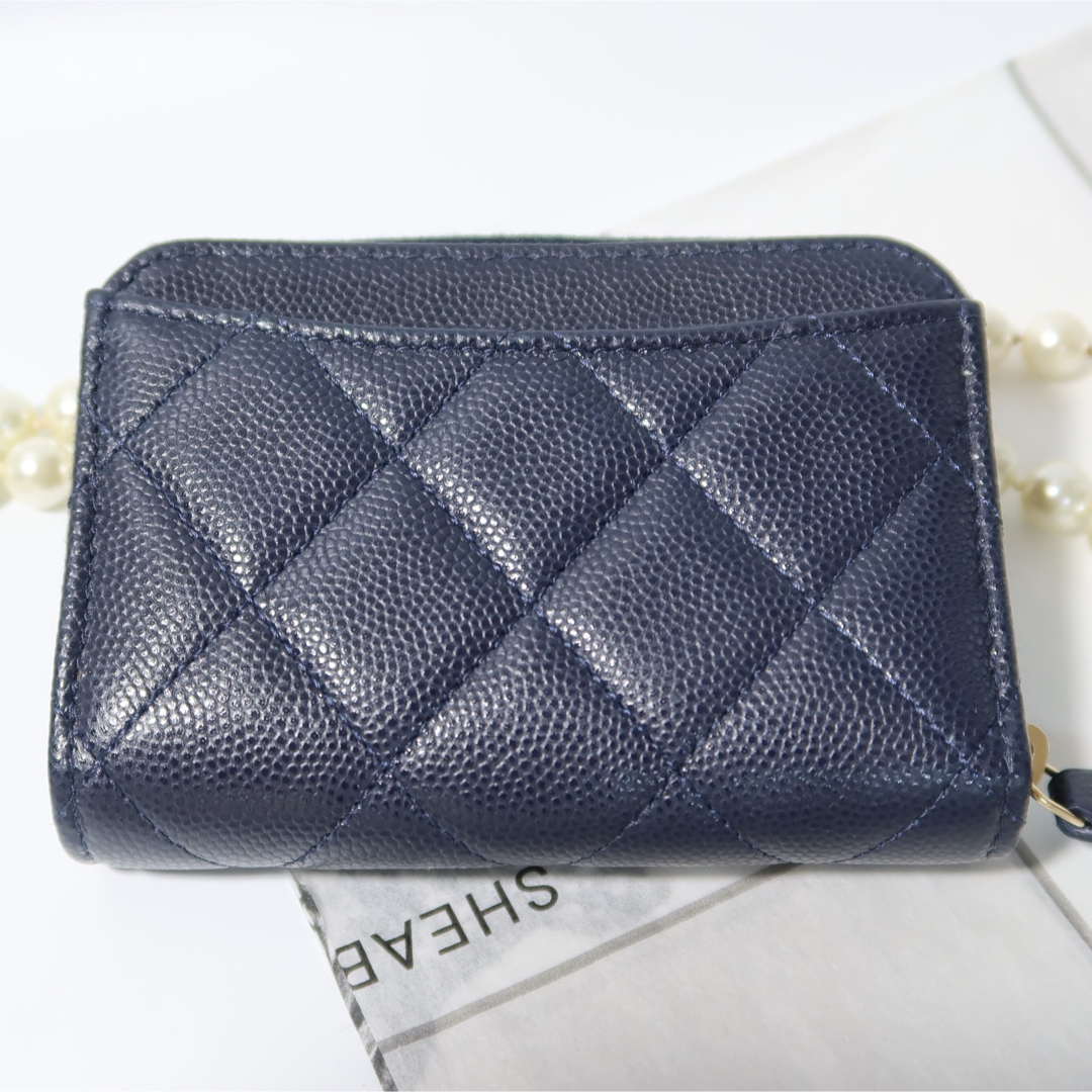 CHANEL(シャネル)の【美品】CHANEL  ジップコインパース  AP3082  キャビアスキン レディースのファッション小物(コインケース)の商品写真