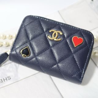 シャネル(CHANEL)の【美品】CHANEL  ジップコインパース  AP3082  キャビアスキン(コインケース)