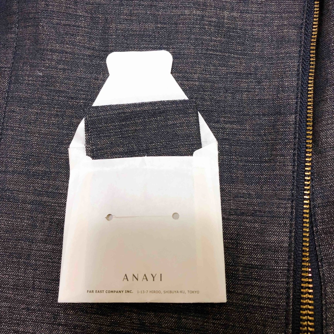ANAYI(アナイ)のANAYI アナイ  ライダース ジャケット デニム 風 レディースのジャケット/アウター(ライダースジャケット)の商品写真