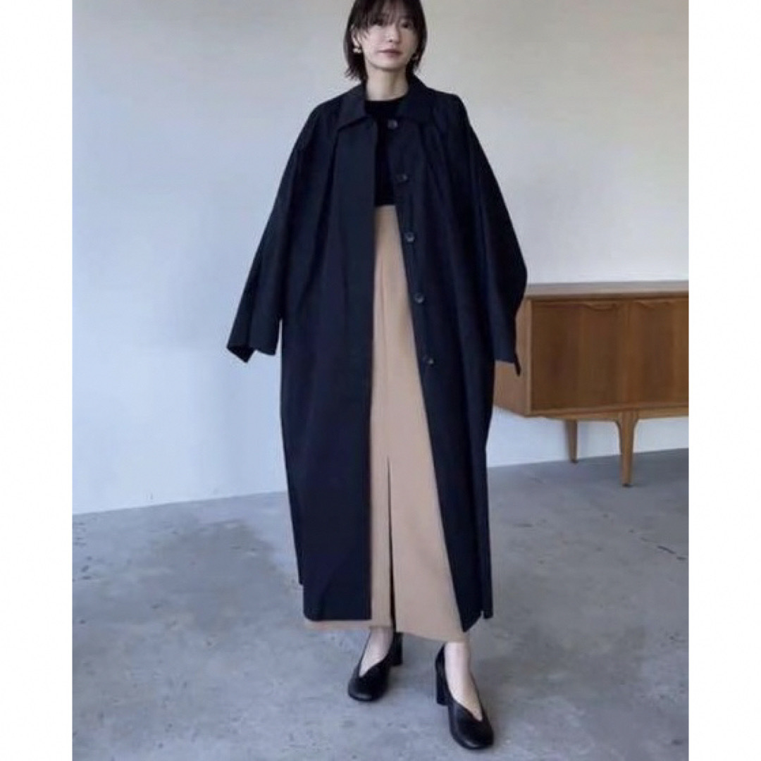 CLANE - CLANE☆BACK FRILL SINGLE COATサイズ1ブラックの通販 CLANE - CLANE☆BACK FRILL SINGLE COATサイズ1ブラックの通販