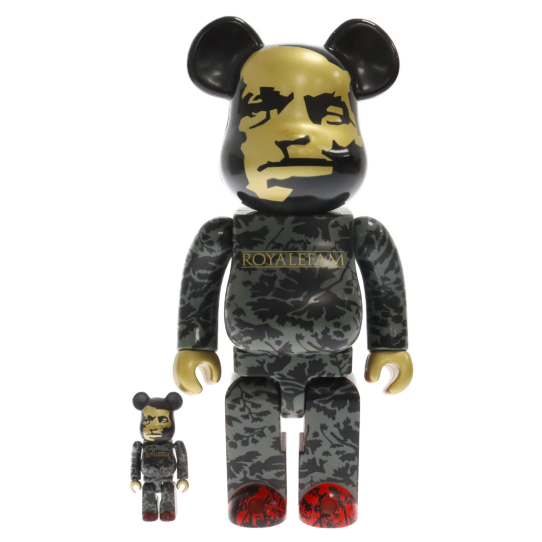 MEDICOM TOY メディコムトイ BE@RBRICK ベアブリック ROYALEFAM ロイヤルファム サボタージュ フィギュア 人形 400% 100% カーキ ブラック ゴールドその他