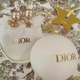 ディオール(Dior)の新品同様品　Dior　ディオール　トライバルピアス　ピンクパール　スター　現行品(ピアス)