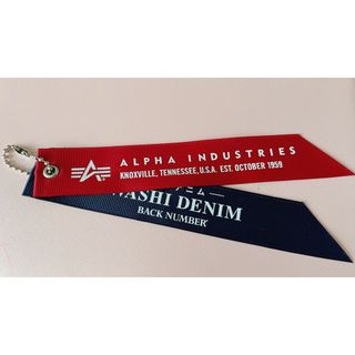 新品　ALPHA INDUSTRIES 赤タグ リボン　青タグ(その他)